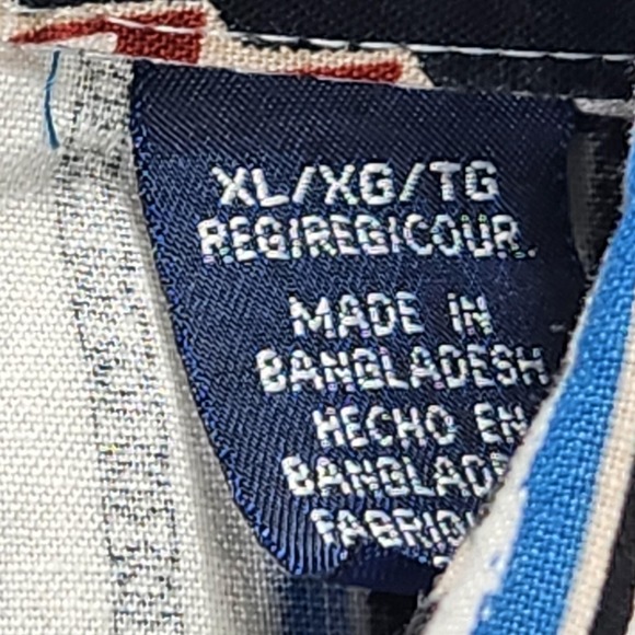 Wrangler Western Shirt Mens XL Black Aztec Stripe Pearl Snap Long Sleeve Cotton - Picture 9 of 14